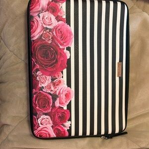Floral Striped Laptop Sleeve